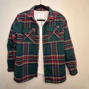 Plaid Button-Up Jacket boys 18